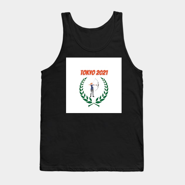 Archery Tokyo 2021 Olympics Tank Top by Slick T's